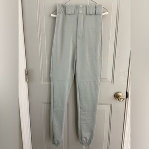 Stylish Men's Light Gray Baseball Pants